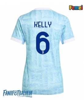 Juventus Lloyd Kelly #6 Tricou Fotbal Replică 2025-26 Femei Deplasare